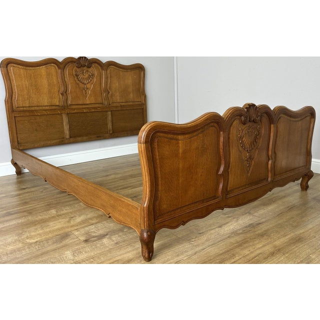 Bring timeless French elegance to your bedroom with this Vintage French Louis Double Bed Frame , beautifully crafted from...