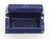 Traditional Vintage Navy Blue Ceramic Recessed Soap Dish For Sale - Image 3 of 11