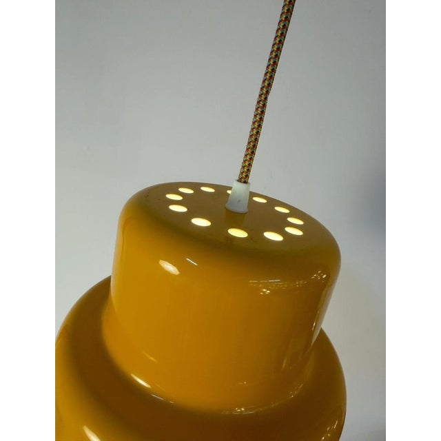 Fog & Mørup Poker Pendant Lamp in Yellow by Jo Hammerborg for Fog & Mørup For Sale - Image 4 of 11