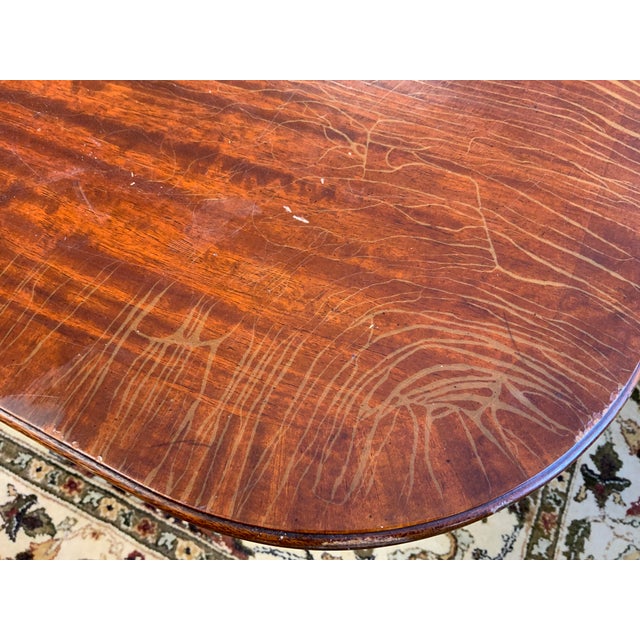 Wood 20th Century Maitland-Smith Regency Style Mahogay Double Pedestal Dining Table For Sale - Image 7 of 12