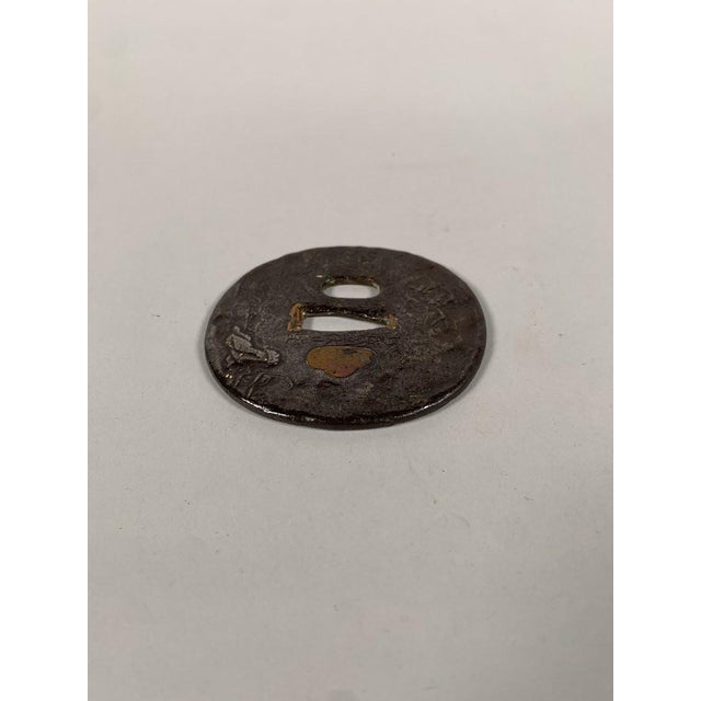 Metal Tsuba Maru-gata Edo period (1603-1868) Japan For Sale - Image 7 of 7