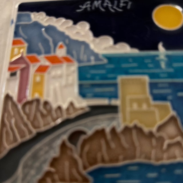 1970s Amalfi Coast Plate For Sale - Image 5 of 11