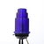 Blue Art Deco Cobalt Blue Glass & Black Enamel Nude Sculpture Table Lamp Signed Nuart For Sale - Image 8 of 16