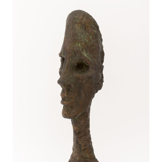 Late 20th Century Philip and Kelvin LaVerne Male Figure Bronze Bust For Sale - Image 5 of 12