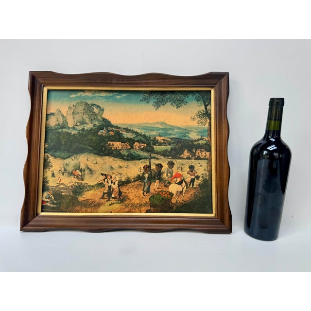Vintage 1960s Pieter Bruegel Haymaking Framed Art Print For Sale - Image 9 of 9