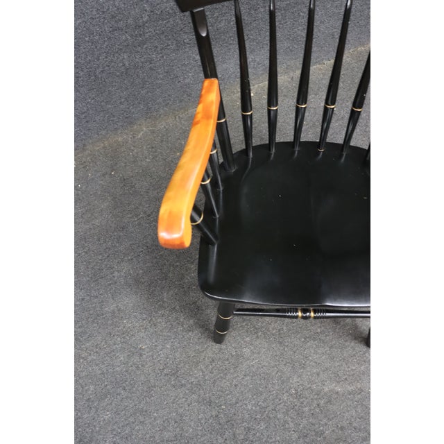 American Wake Forest University Commemorative Windsor Armchair, Dated 1984–1985 For Sale - Image 3 of 11