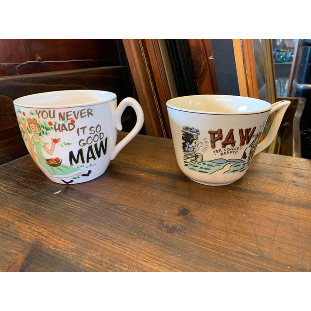 Green Vintage Mid-Century Modern Oversized Novelty "Maw" Coffee Mug For Sale - Image 8 of 8