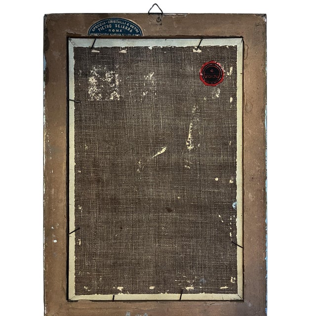 Italian Oil on Panel, circa 1900–1930. A finely observed genre animal study, characteristic of works produced for...