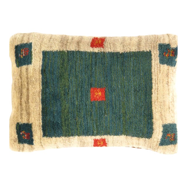 Pasargad DC Fine Hand Knotted Gabbeh Pillow For Sale