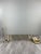 20th Century Louis XVI Brass Fireplace Set of Fire, Set of 7 For Sale - Image 4 of 9