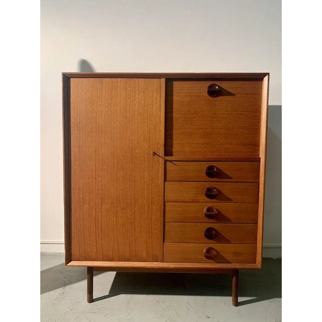 Vintage Teak Highboard, 1960s For Sale - Image 3 of 8