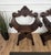 Italian Savonarola Armchairs in Carved Walnut, 1900, Set of 2 For Sale - Image 4 of 12