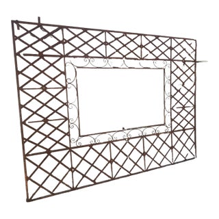 Wrought Iron Loggia Panels (2) For Sale