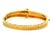 Vintage 14k Gold Diamond and Opal Hinged Bangle Bracelet For Sale - Image 4 of 12