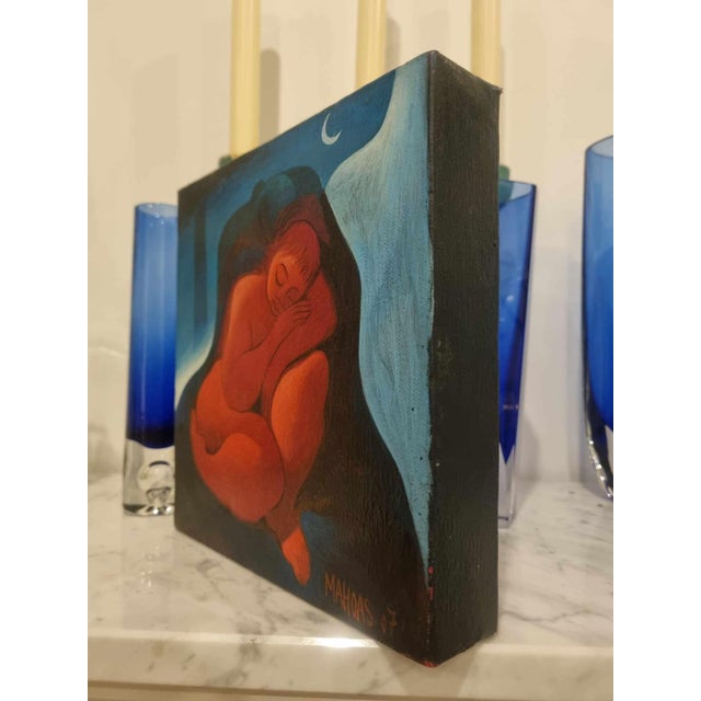 2000 - 2009 Hugues Mahoas, Desert Lover, 2007, Oil on Canvas For Sale - Image 5 of 9