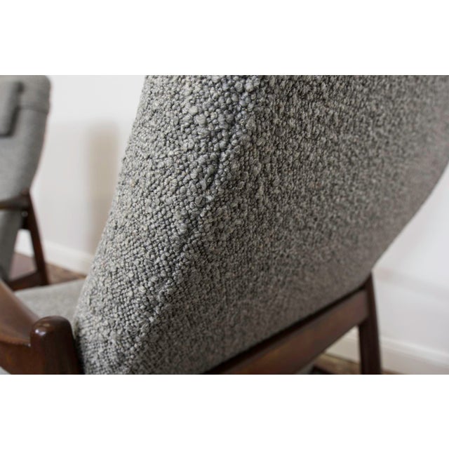 Mid-Century Modern High Back Lounge Chair by Edmund Homa, Poland, 1960s For Sale - Image 11 of 14