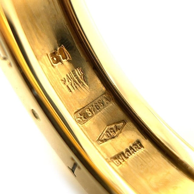 Mid 20th Century Bvlgari B.Zero1 One Band Ring 18K Yellow Gold Size 51 US 5.5 For Sale In Miami - Image 6 of 6