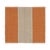 Rug & Kilim’s Contemporary Square Kilim in Beige and Orange Stripes For Sale