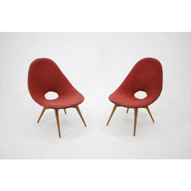 Set of Fibreglass Chairs, Czechoslovakia, 1960s For Sale - Image 4 of 8