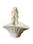 Vintage White Ceramic Basket Weave Bowl with Twisted Handle – Mid-Century Woven Pottery Planter / Decorative Centerpiece A...