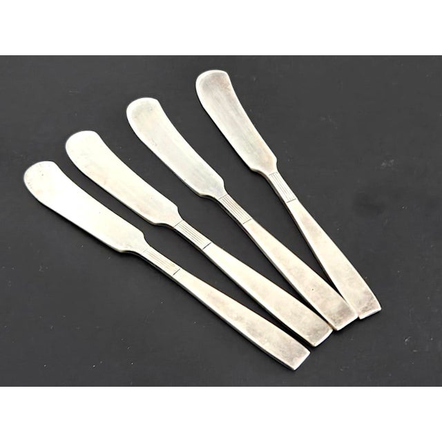 Chestnut Vintage Teak Wood Snack Set, 8 Pieces For Sale - Image 8 of 10