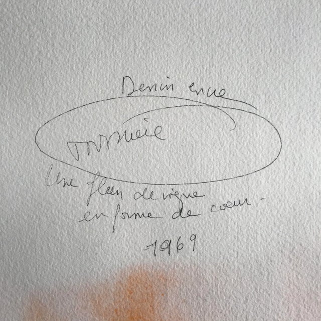 1960s 1960s French Signed Modernist Silkscreen Print- Michel Tourliere For Sale - Image 5 of 5