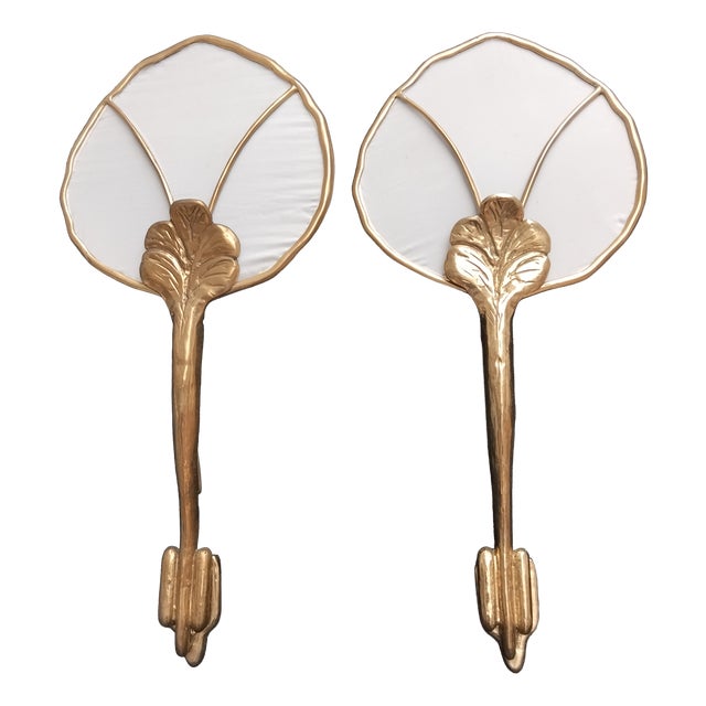 Vintage Wall Lights in Bronze, 1970s, Set of 2 For Sale