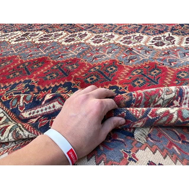 Caucasian Shirvan All-Over Blossom Lattice Tribal Rug - 6'8" X 5'4" For Sale - Image 11 of 13