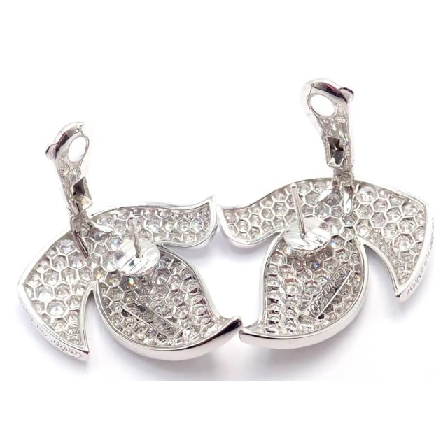 Cartier Colombe De La Paix Dove of Peace Diamond White Gold Earrings, A Pair For Sale - Image 10 of 13