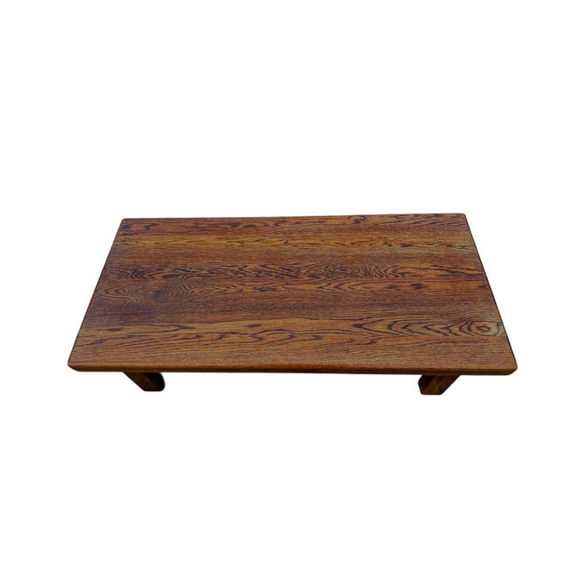 Wood Mid-Century Dutch Oak Coffee Table with Drawers, 1970s For Sale - Image 7 of 8