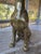 Midcentury Solid Brass Sitting Dog Statue For Sale - Image 10 of 11