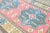 1960s Vintage Pink and Blue Oushak Area Rug For Sale - Image 5 of 11