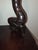 Monumental Mid-Century Balinese Art Deco Elongated Maiden Hardwood Sculpture For Sale - Image 9 of 12