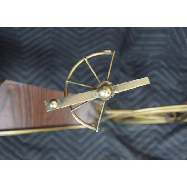 Wood 1986 Curtis Jere Karl Benz Mercedes Brass Bicycle Sculpture Mid Century Modern For Sale - Image 7 of 11