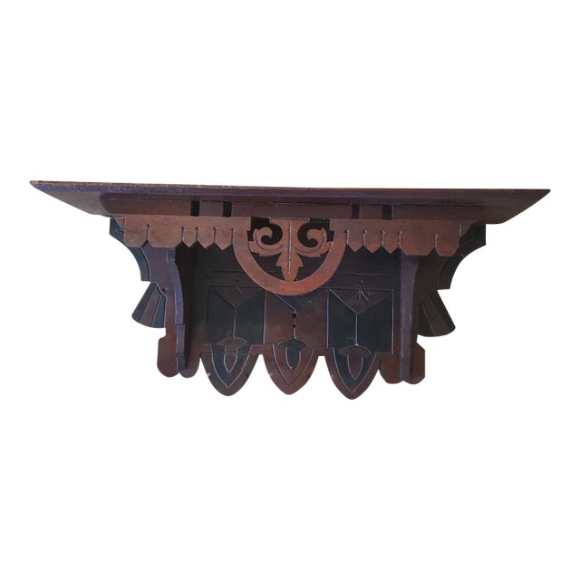 1920s Eastlake Wall Shelf For Sale