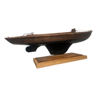 Antique Wooden Yacht, 1920s For Sale