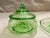 Anchor Hocking Vintage Anchor Hocking Spiral Green Candy Dish & Catch All Set For Sale - Image 4 of 5