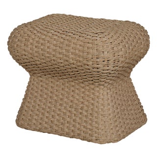Carrier and Company for Century Furniture Warren Outdoor Ottoman - Natural For Sale