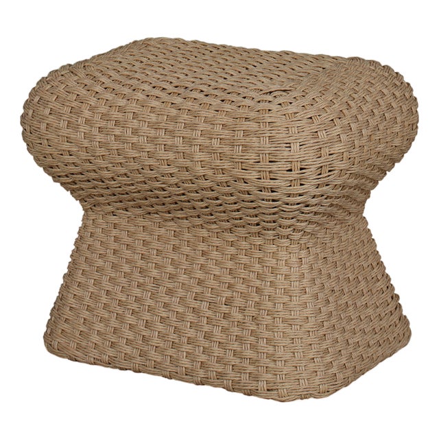 Carrier and Company for Century Furniture Warren Outdoor Ottoman - Natural For Sale