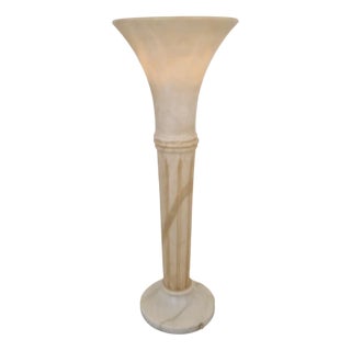 Alabaster Table Lamp, 1970s For Sale