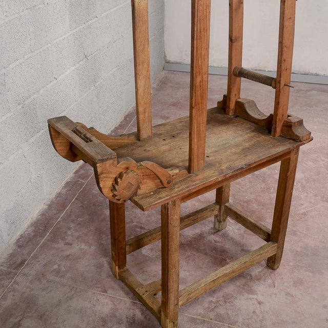 This fascinating vintage machine is an extraordinary testament to industrial archaeology and artisanal tradition....