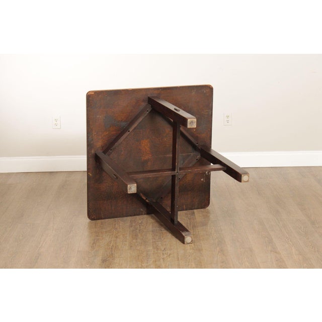 Stickley Brothers Antique Mission Oak Game Table For Sale - Image 17 of 18