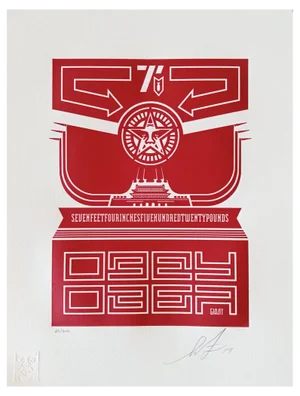 Shepard Fairey (Obey), Chinese Soldiers, Typographic Print