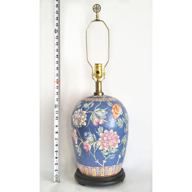 Chinese Lamp Ginger Jar Flowers For Sale - Image 3 of 12