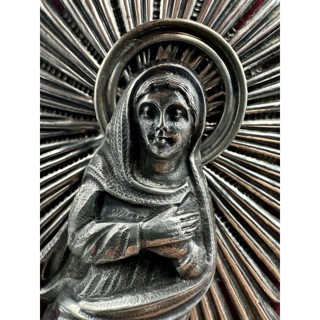 Stoup Depicting the Madonna in 925 Sterling Silver For Sale - Image 10 of 11