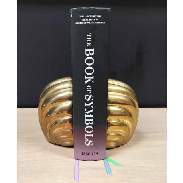 Vintage 1970s Solid Brass Scaloped Shell Bookends For Sale In Dallas - Image 6 of 6