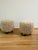 1970s 1970s Jean Royère Sculptural Round Taupe Ottomans - A Pair For Sale - Image 5 of 9