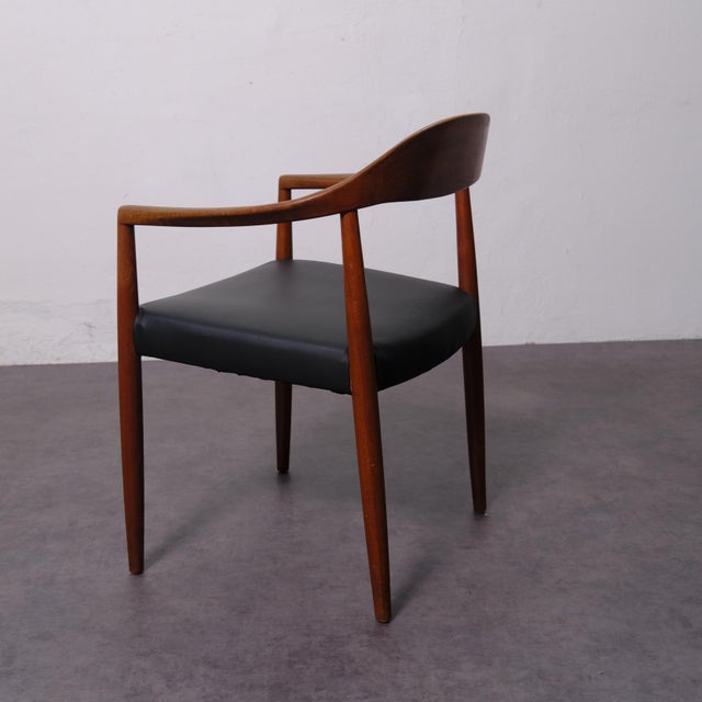 Vintage Danish Armchair in Solid Wood, 1950s For Sale - Image 13 of 18