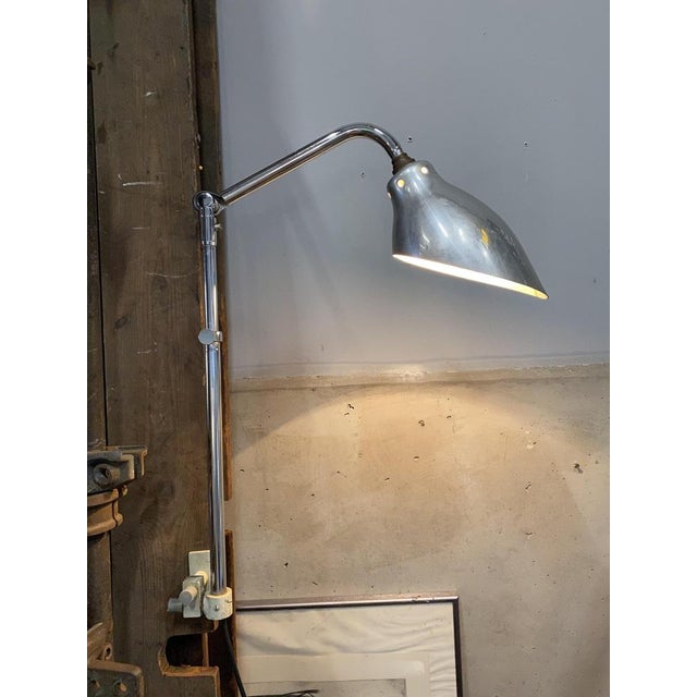 Metal French Art Deco Model 210 Architects Screw Light by Ki-É-Klair for Vertical Attachment For Sale - Image 7 of 18