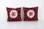 Suzani Red Bohemian Cushion Cover - a Pair For Sale In Philadelphia - Image 6 of 6